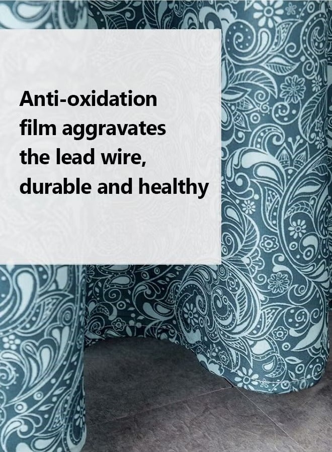 Gradient Shower Curtain for Bathroom - Decorative Roland Shower Liner - Household Printed Shower Curtain Set with Hooks - Bath Curtain 180W x 200H - Image 4