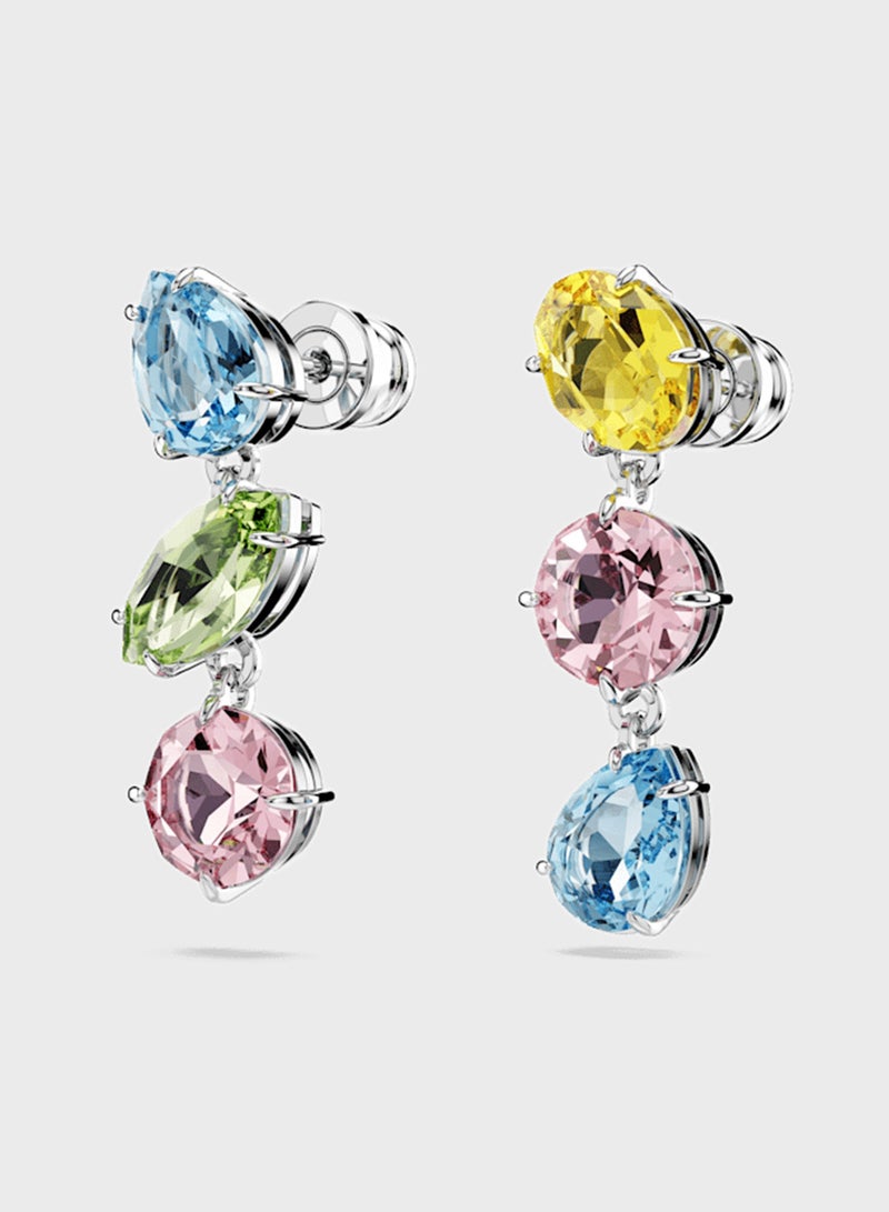 سواروفسكي أقراط متدلية بتفاصيل مطرزة من جيما - Image 3