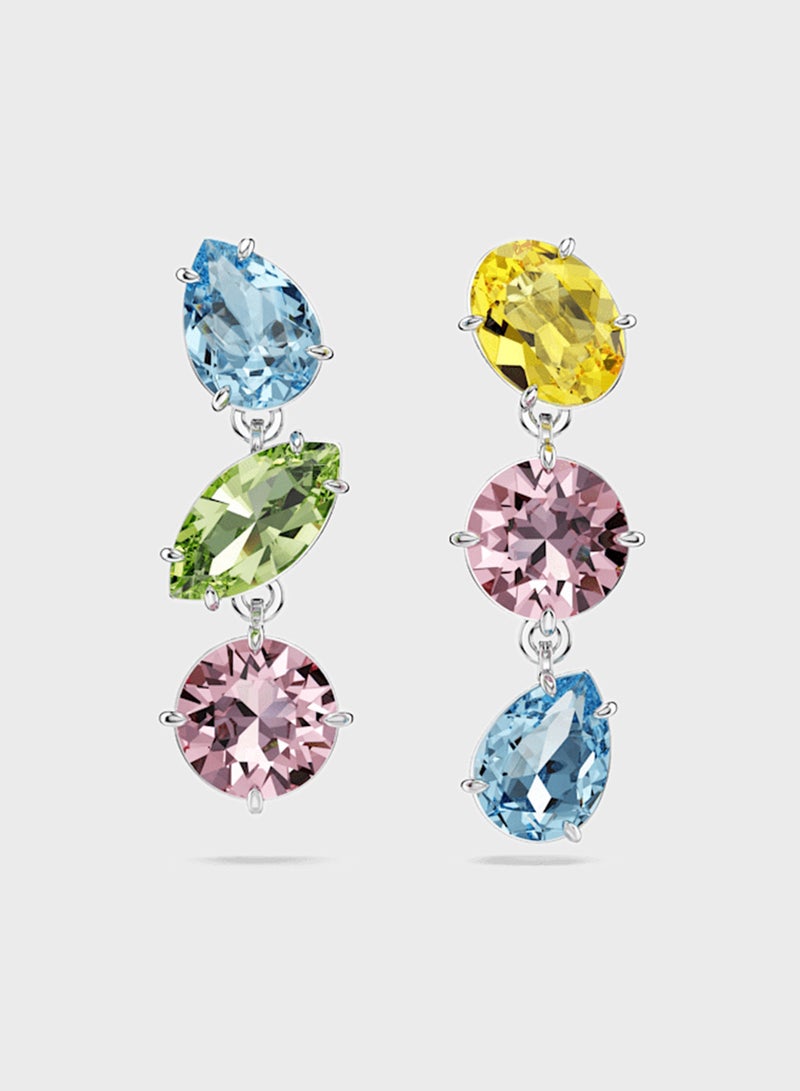 سواروفسكي أقراط متدلية بتفاصيل مطرزة من جيما - Image 2