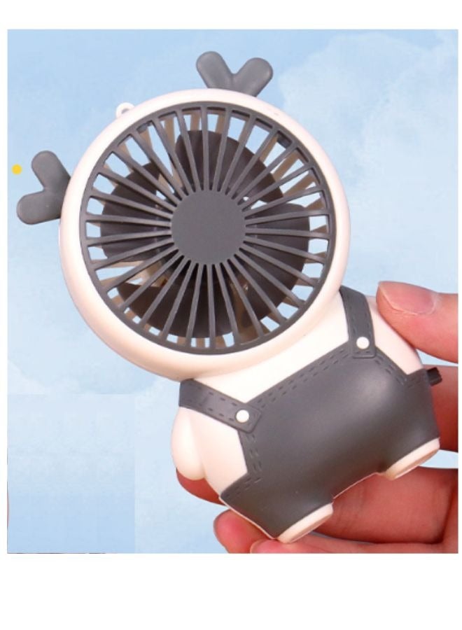Portable Summer mini handheld fan, Cartoon Hand Fan for Kids, USB Charging, 1-Speed Air Coolers, Personal Cooling Devices for All Ages Kids Girls Women Men Students