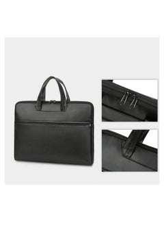 MIXDE 15 Inch Laptop Briefcase Large Capacity Waterproof Laptop Bag for Men and Women Business Office Work Computer Bag Black  - Image 3