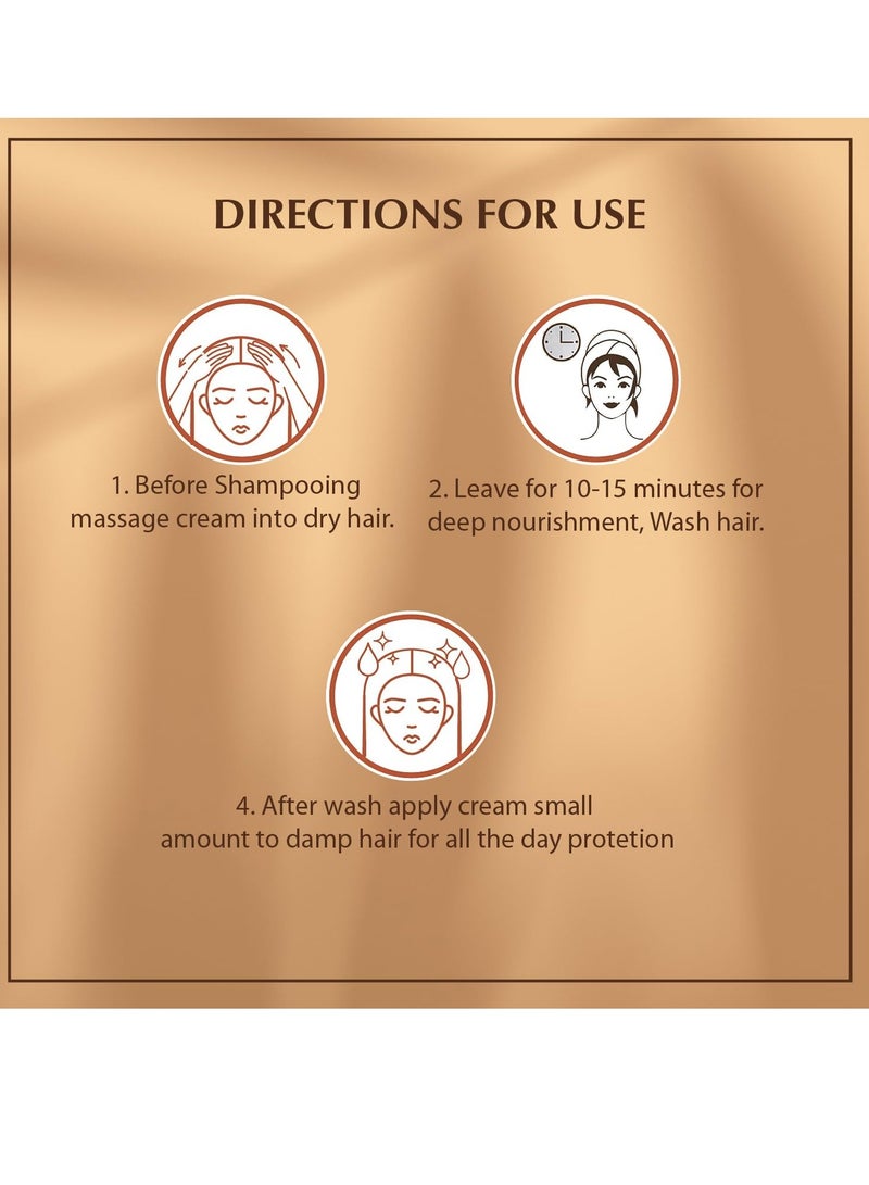 Vatika Naturals Dabur Vatika Naturals Hair Cream, Natural Moisturizing Hair Cream for Men and Women with All Hair Types - Short, Long, Curly, Dry, or Color-Treated Hair, Scalp Hydrating Moisturizer (210ml, Almond) - Image 4