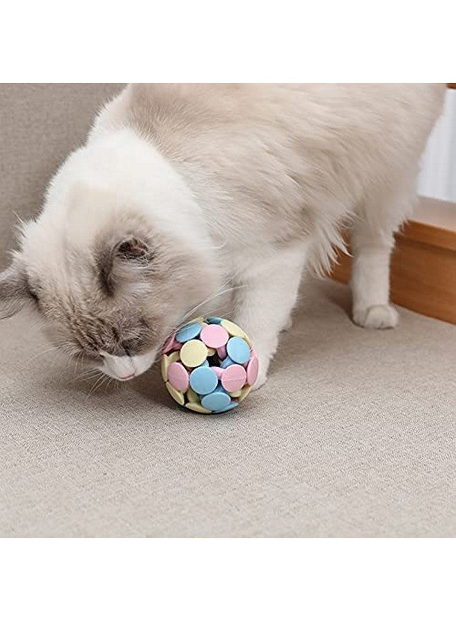 Pets Empire Empire Rainbow Rubber Dog Balls, Bite Resistant Bouncy Dogs Ball With Bells, Indestructable Pet Training Balls, Non- Toxic Pets Toy, Chew Toys Large Bounce Ball For Dogs, Puppies, Cats - 1N(Knot) - Image 2