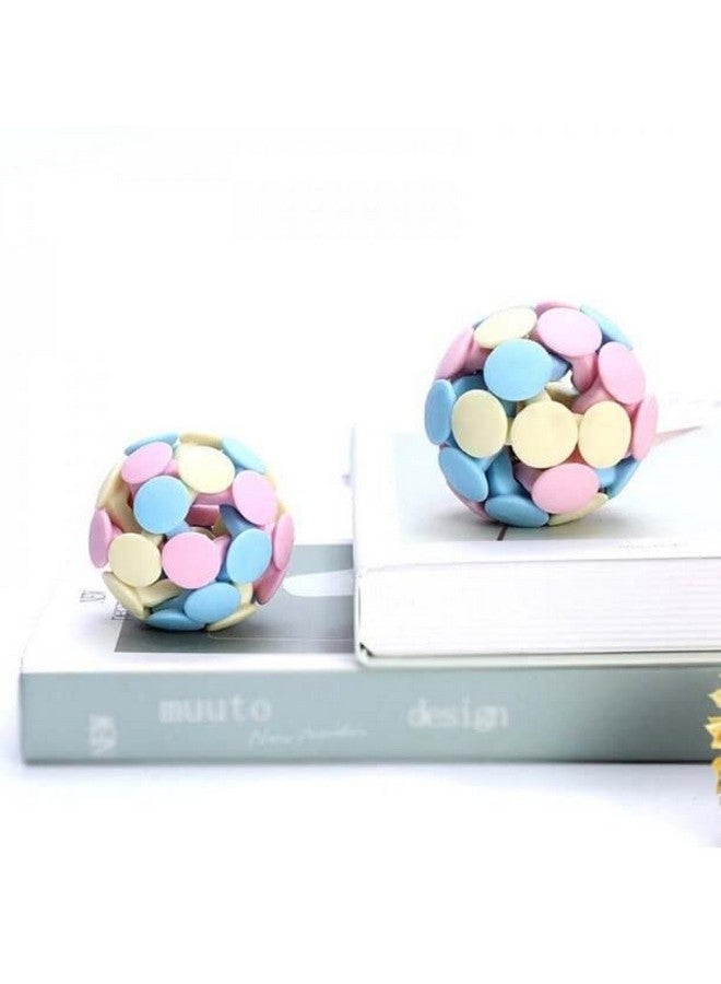 Pets Empire Empire Rainbow Rubber Dog Balls, Bite Resistant Bouncy Dogs Ball With Bells, Indestructable Pet Training Balls, Non- Toxic Pets Toy, Chew Toys Large Bounce Ball For Dogs, Puppies, Cats - 1N(Knot) - Image 4