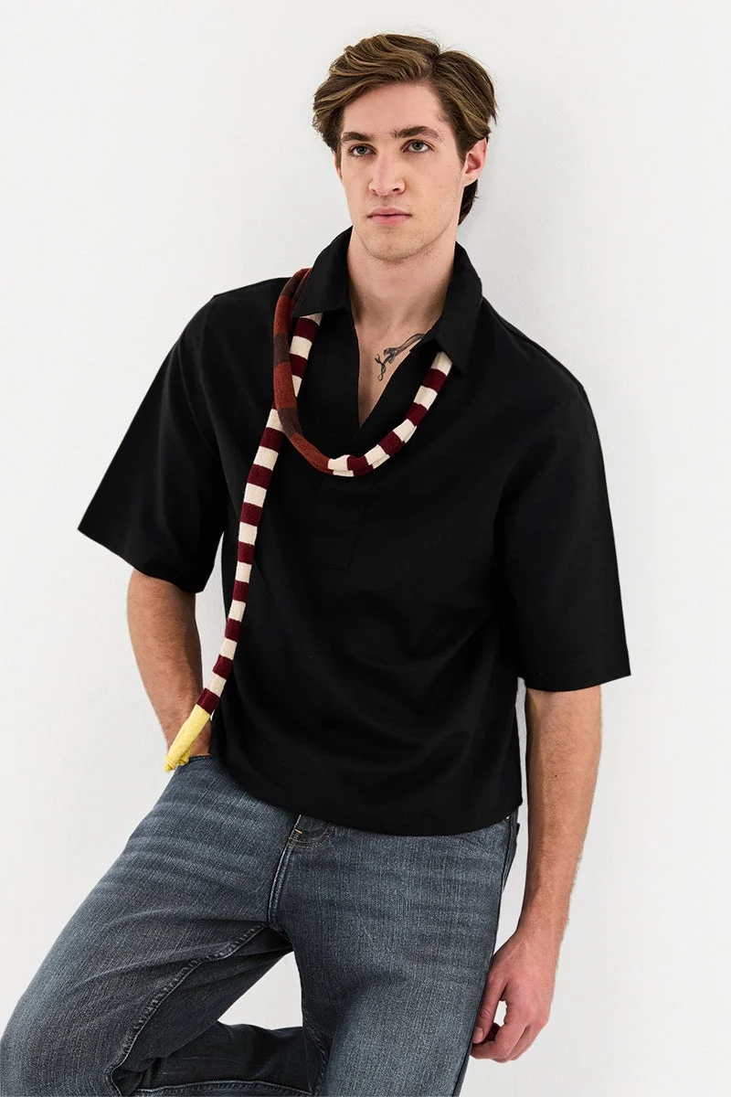 SNITCH Linen Blend Box Fit Popover Shirt