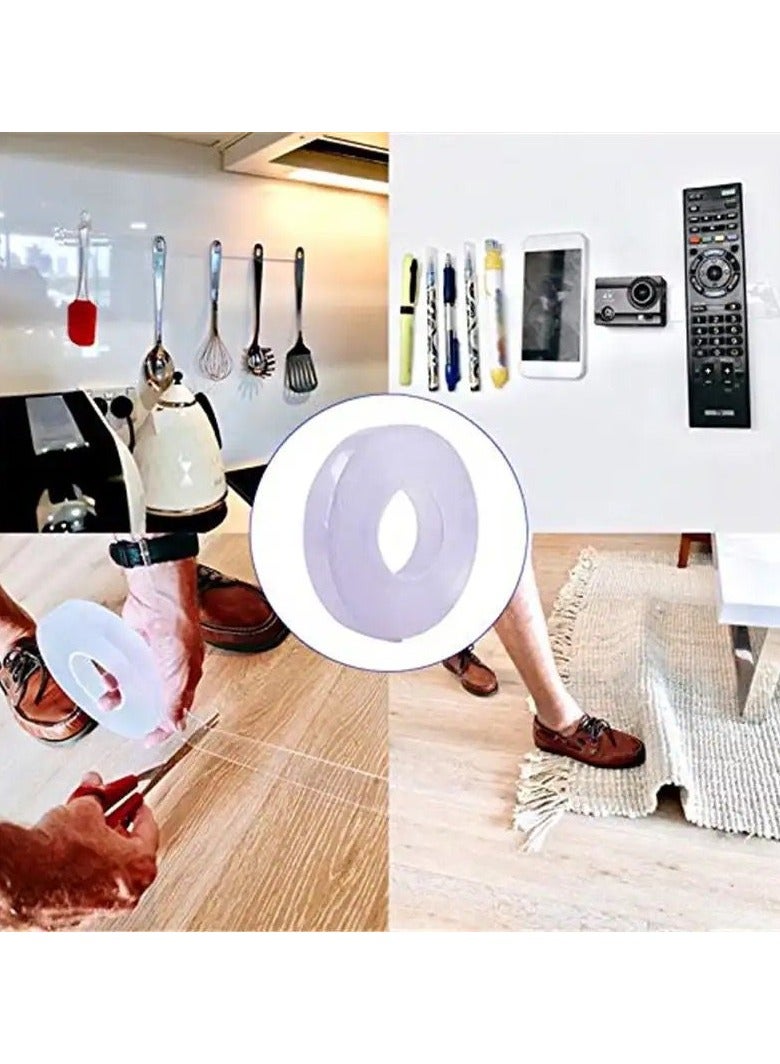 JOYBOS شريط لاصق مزدوج الوجه بتقنية النانو شفاف - Image 5