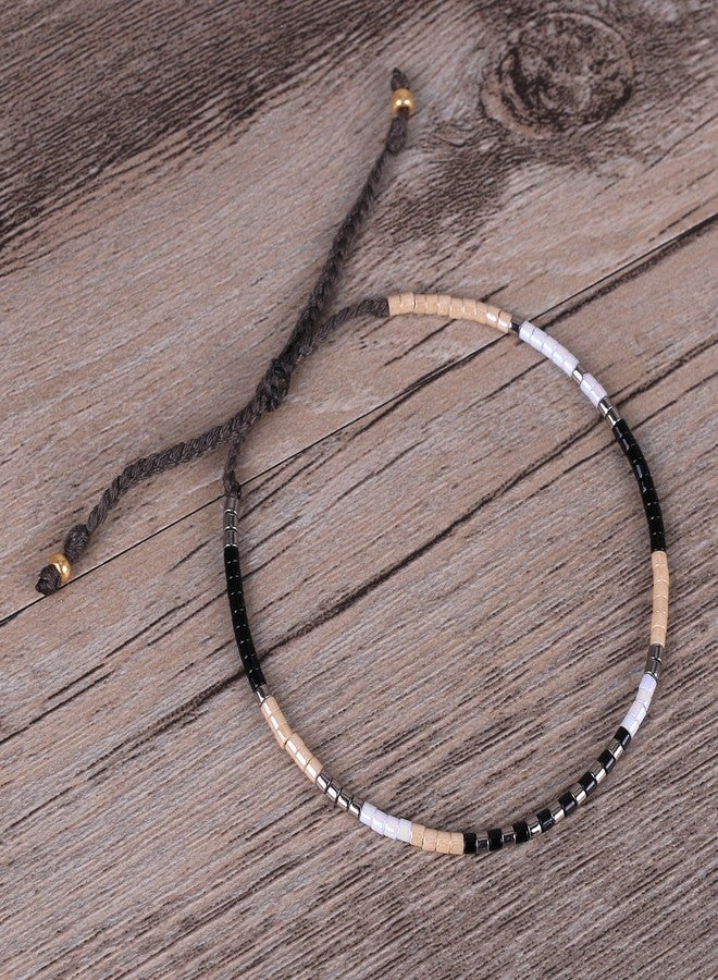 KELITCH Boho Women Crystal Shell Beaded Friendship Bracelets Handmade Strand Bracelet Bangles Jewelry - Image 4