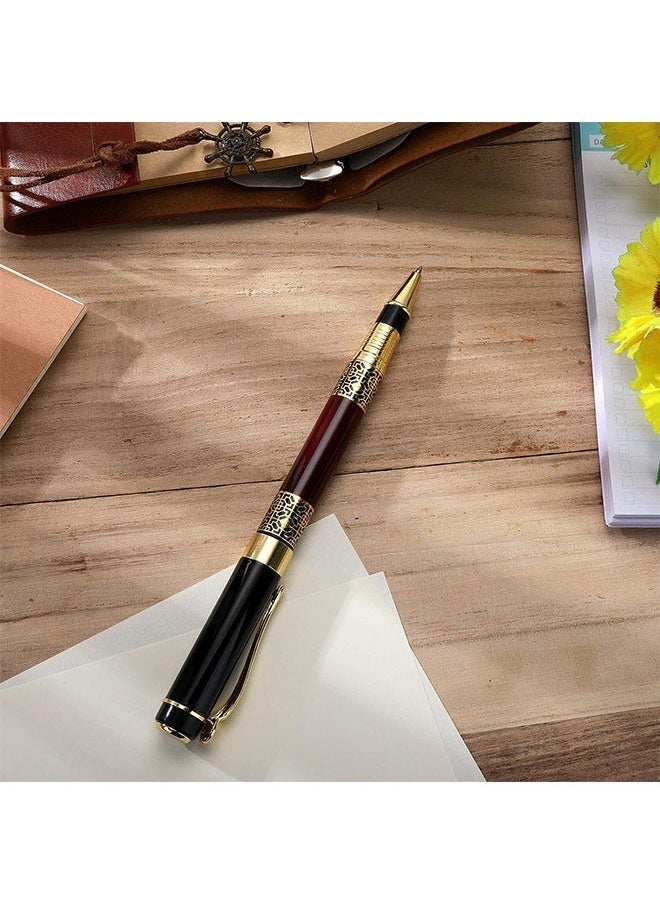 Luxury Ballpoint Pen, 1.0mm Business Metal Ball Point Pen with 2 Refills, Ink Pen Smooth Writing Rollerball Pen for Student Executive Office - Image 5