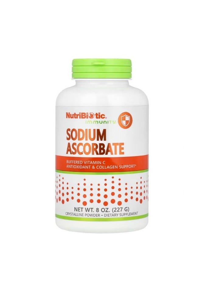 Nutribiotic Sodium Ascorbate Immune Support Powder, Vegan Antioxidant Booster, Crystalline Powder, 8 oz (227 g) - Image 1