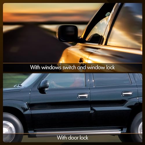 ASOPARTS 15883323 Front Driver Side Door Lock and Power Window Switch & Black Bezel Cover Fit for 2003-2008 Chevy Avalanche Silverado Suburban Tahoe Cadillac Escalade GMC Yukon Sierra Yukon XL 901-075 - Image 2