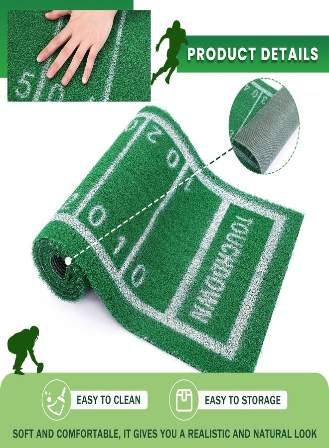 Knitgrip Football Artificial Grass Table Runner 16 x 59 Inch Touch Down Sports Table Cover Game Days Rugby Table Decoration for Birthday Party Kitchen Dining Room Home Decor - Image 3