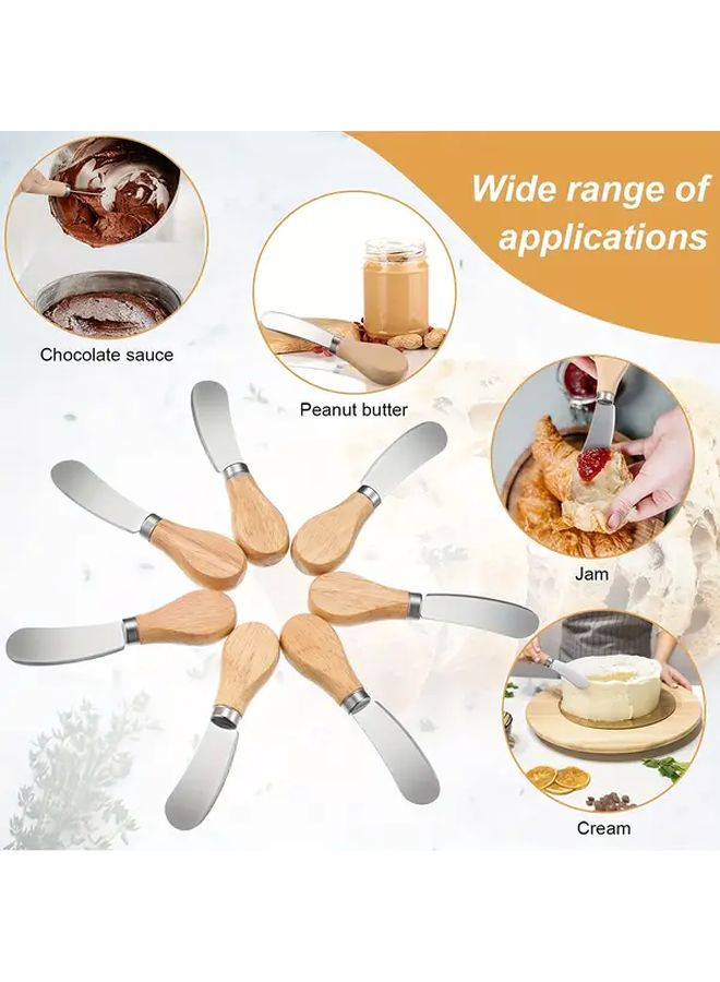 1pc Heavy Duty Stainless Steel Spreader With Bamboo Handle 304 Blade Non Slip Grip Multipurpose Butter Cream Cheese Jam Peanut Butter Kitchen Utensil Durable 304 Steel - Image 5