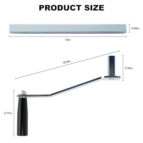 seork 12 Camper Replacement Crank Handle Fits for StarcraftFlagstaffRockwoodPalominoDutchmen - Image 3