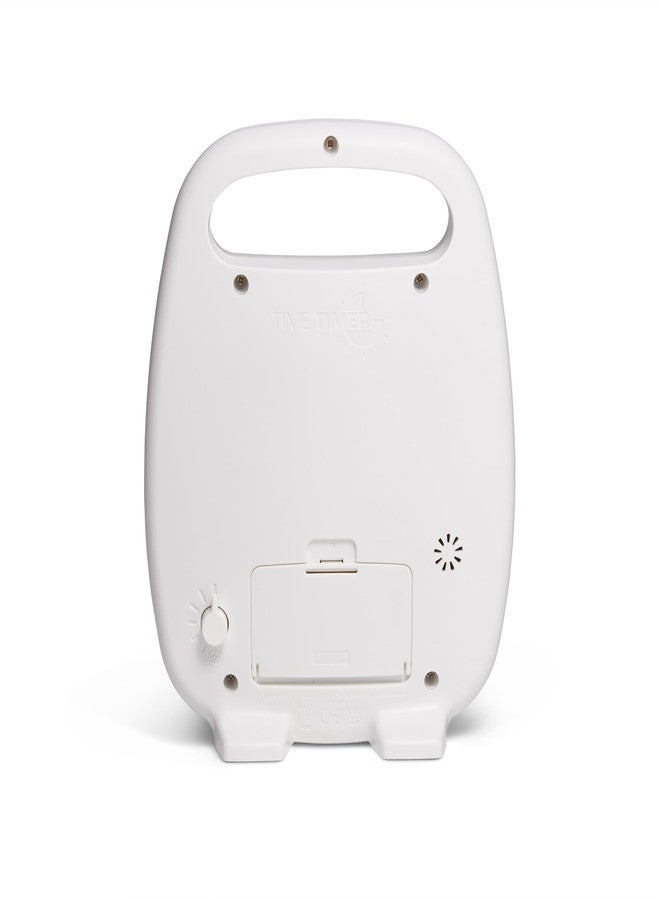 تايم تايمر مؤقت مكتبي مرئي لمدة 120 دقيقة مع مقبض محمول، مناسب للفصول الدراسية والمكاتب والتعليم المنزلي، وأداة للدراسة، ويعمل بصمت (أبيض) - Image 5