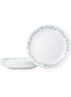 Corelle Vitrelle 8 Piece Dinner Plates Set Triple Layer Glass And Chip Resistant Lightweight Round Country Cottage  - Image 1