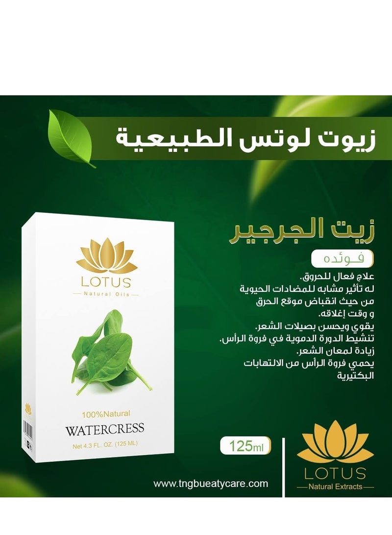 Lotus Watercress Oil - Effective Burn Treatment, Strengthens Hair Follicles, Stimulates Circulation, Protects Scalp, Adds Shine to Hair - Image 2