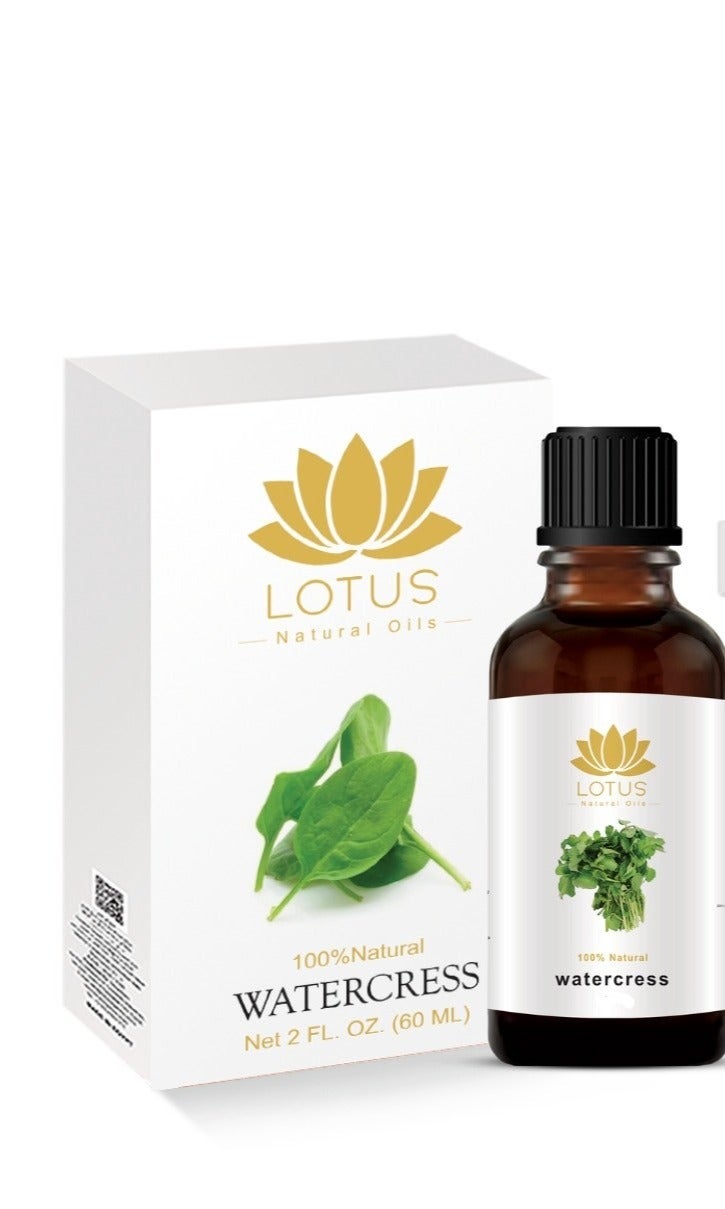 Lotus Watercress Oil - Effective Burn Treatment, Strengthens Hair Follicles, Stimulates Circulation, Protects Scalp, Adds Shine to Hair - Image 1