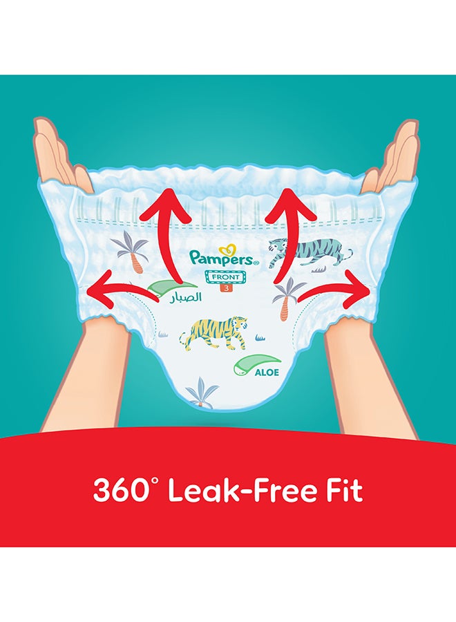 Pampers Rash Protection Pants Diapers, Size 4, 9-14kg, +50% Aloe Vera Lotion, 360° Leak-Free Fit for up to 100% Leakage Protection, Giga Box, 246 Count - Image 3