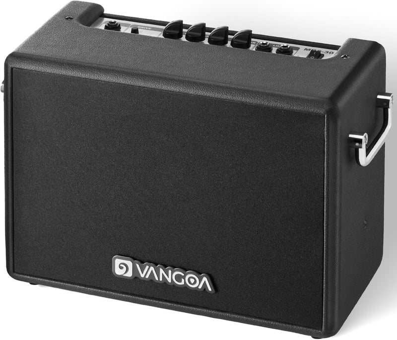 Vangoa Bass Guitar Amp, 30W Portable Bass Amplifier, Equipped with an 8-inch Speaker, Built-in Overdrive Circuit, and midrange dip Contour Switch, Suitable for Indoor and Outdoor bass Practice. - Image 1