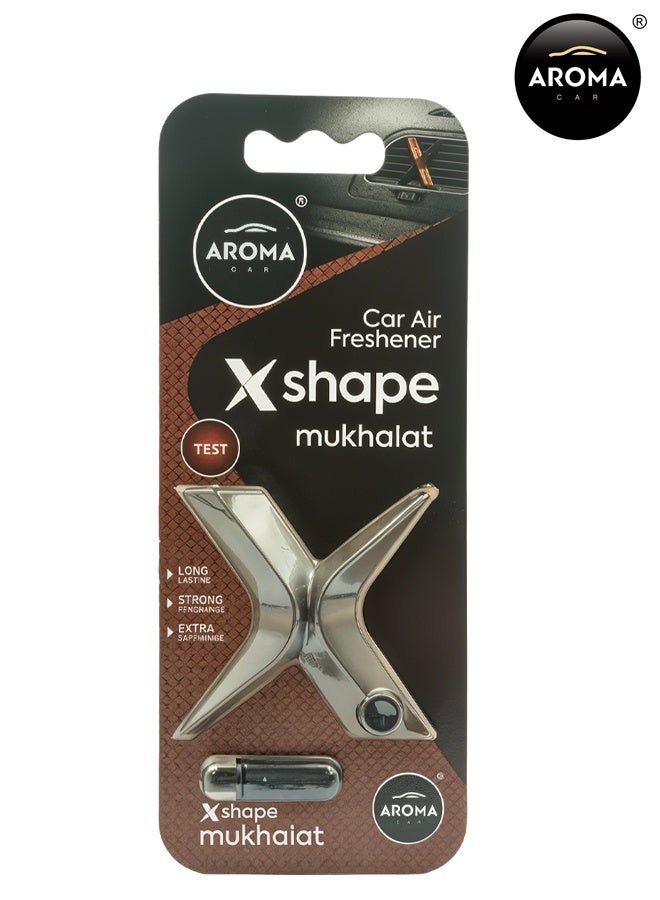 أروما معطر جو أروما كار مخلط على شكل حرف X | موزع بوليمر، عطر يدوم طويلاً، غير سام، صديق للبيئة، تصميم أنيق لجميع الفصول - Image 2