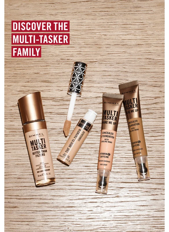 RIMMEL LONDON Multi-Tasker Wake Me Up Concealer & Foundation - 100 - Mocha, 20ml