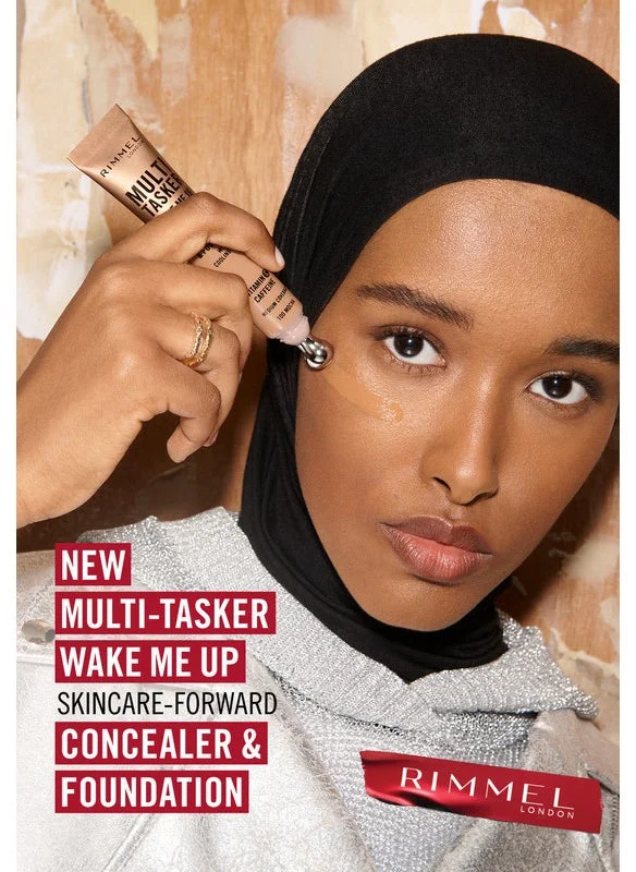 RIMMEL LONDON Multi-Tasker Wake Me Up Concealer & Foundation - 100 - Mocha, 20ml