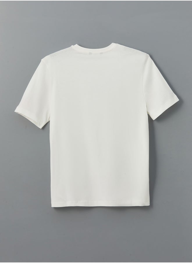LC WAIKIKI Crew Neck Short Sleeve Printed Combed Cotton Men'S T-Shirt  - Image 2