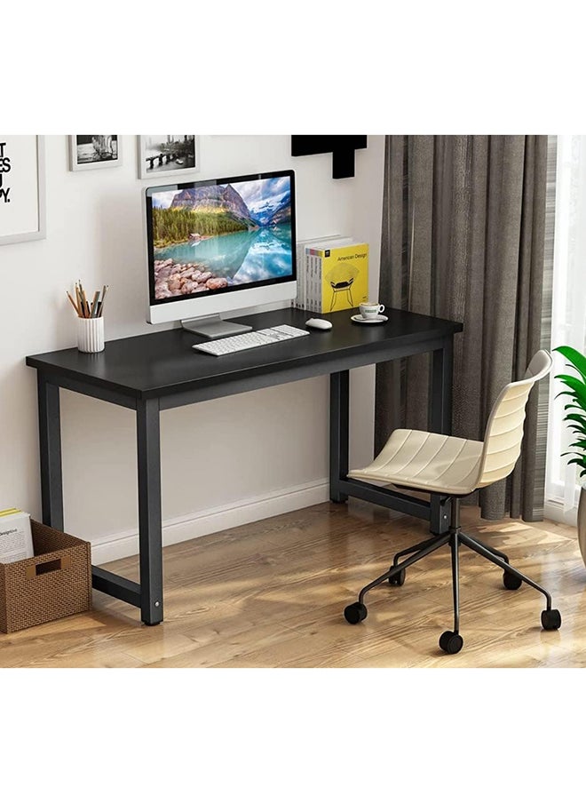 SKY-TOUCH - Computer Desk 120 * 60cm, Computer Laptop Table Desk Office Desk Study Writing Desk Easy Assembly, Computer Desk Modern Simple Style for Home Office - Image 1