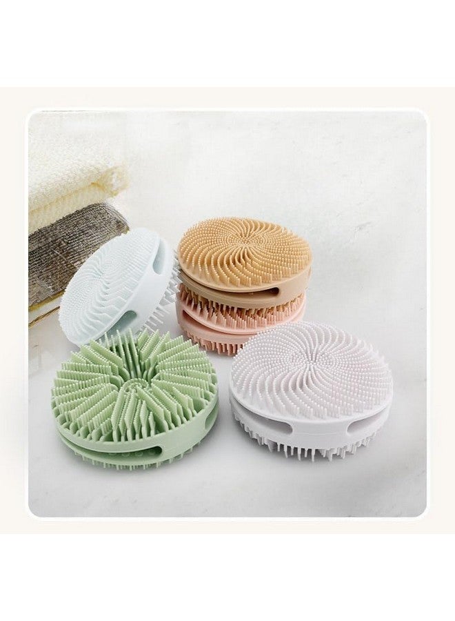 RAMPKD Double Side Silicone Bath Brush double-sided cyclone bath brush silicone bath brush bath towel artifact double-sided soft silicone bath brush(Multicolor) (Pack of 1) - Image 2