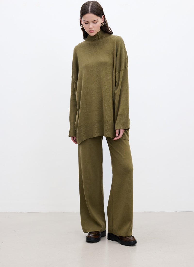Manuka Oversized High Neck Sweater Green  - Image 2