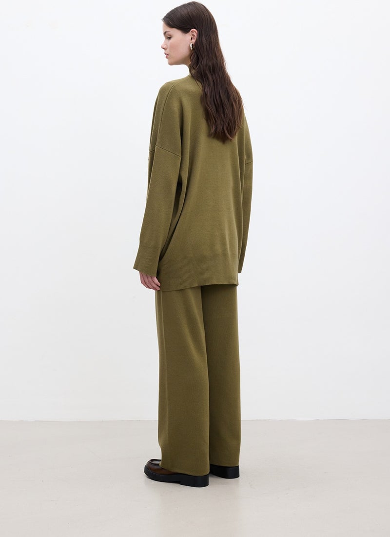 Manuka Oversized High Neck Sweater Green  - Image 5