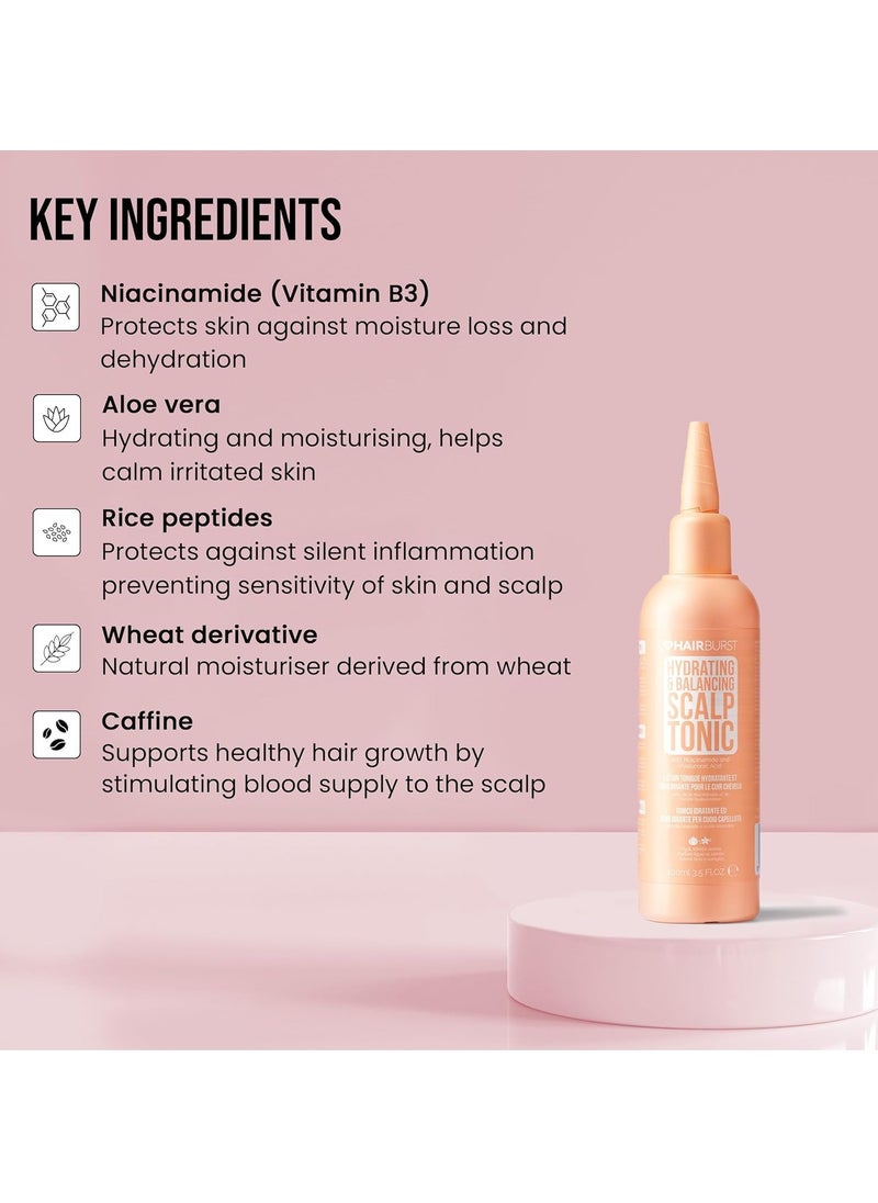 HAIR BURST - Hydrating Hair Tonic and Balancing Scalp Tonic Hair and Scalp Care Solution for Healthy Growth PH Level Support Dandruff Prevention Calms and Hydrates Irritated Scalps - Image 1