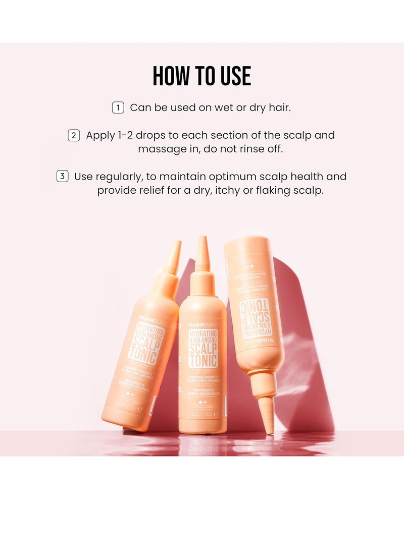 HAIR BURST - Hydrating Hair Tonic and Balancing Scalp Tonic Hair and Scalp Care Solution for Healthy Growth PH Level Support Dandruff Prevention Calms and Hydrates Irritated Scalps - Image 1