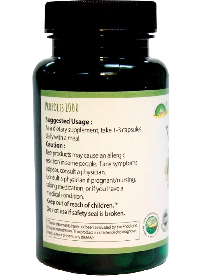 greenbow بروبوليس 1000 ملغ مصنوع من بروبوليس عضوي 60 كبسولة - Image 3