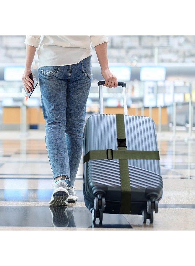 iCONY Luggage Straps for Suitcases 2INCH X6.5FEET with Quick Release Buckle Adjustable, Premium Accessory for Travel Bag Closure Bright Colors 2pack (Green) - Image 5