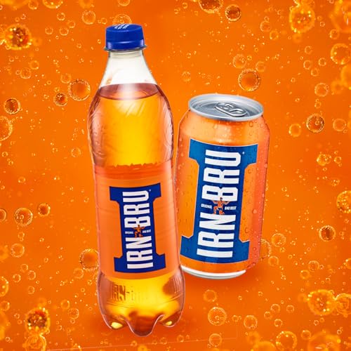Irn Bru IRN-BRU Original Scottish Sparkling Soda, Citrus Flavored Carbonated Drink - Sparkling Flavored Soft Drink, 32 Flavor Recipe, 11.1 fl oz Cans, Pack of 24 - Image 5