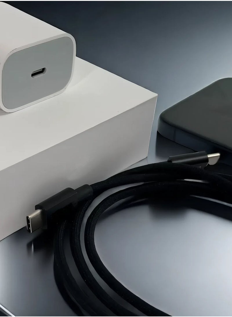 Generic - Fast Charging Smartphone Data Cable, 20V 3A 1-Meter Black Fast Charging Cable, Portable Car Charger Cable, USB 2.0 - Compatible with Xiaomi, Honor, OPPO, Oneplus Devices - Image 1