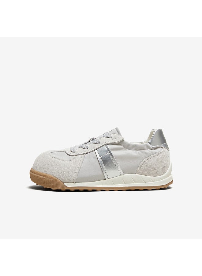Basto 25 Autumn Mall Ballet Training Shoes Thick Sole Women's Casual Shoes D3165cm5 Silver Gray 37 - Image 1
