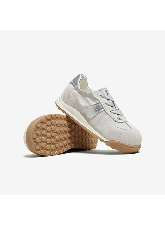 Basto 25 Autumn Mall Ballet Training Shoes Thick Sole Women's Casual Shoes D3165cm5 Silver Gray 37 - Image 3