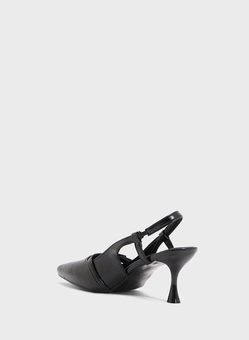 ELLA Sling Back Heeled Pump