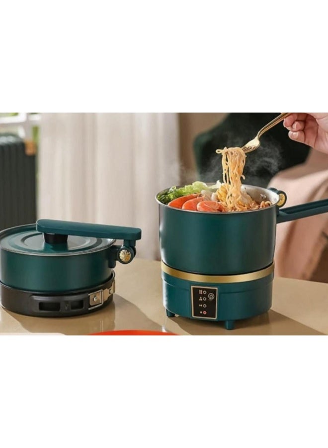 Tradeo Multifunctional 220V Electric Split Cooker with Induction Base, Portable Non-Stick Pot & Fry Pan Set - Image 5