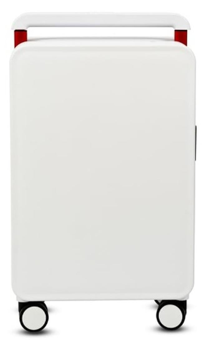 20 Inch Carry On Luggage 22x14x9 Airline Approved Lightweight PC Hard Shell Suitcases with Wheels for Travel Rolling Luggage (White) - Image 1