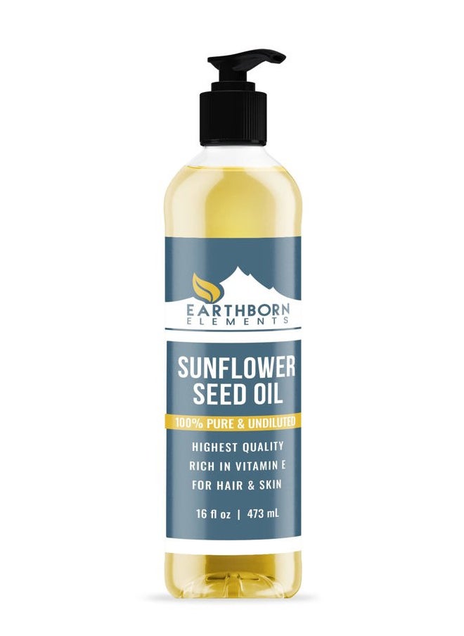 earthborn elements Sunflower Seed Oil (16 fl oz) Premium Grade & Purity, High in Vitamins, Minerals & Fatty Acids  - Image 1