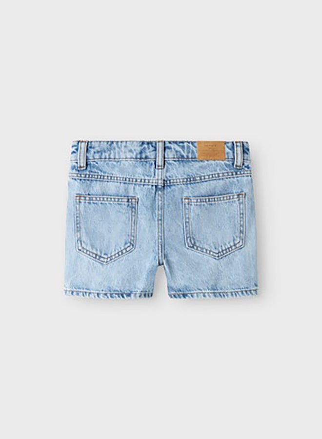 NAME IT Name It Kids Girls Rose Rhine Denim Shorts 6042-Ac  - Image 2