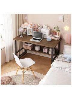 AGD Writing Computer Desk with Bookshelf Simple Assembly for Bedroom  - Image 1