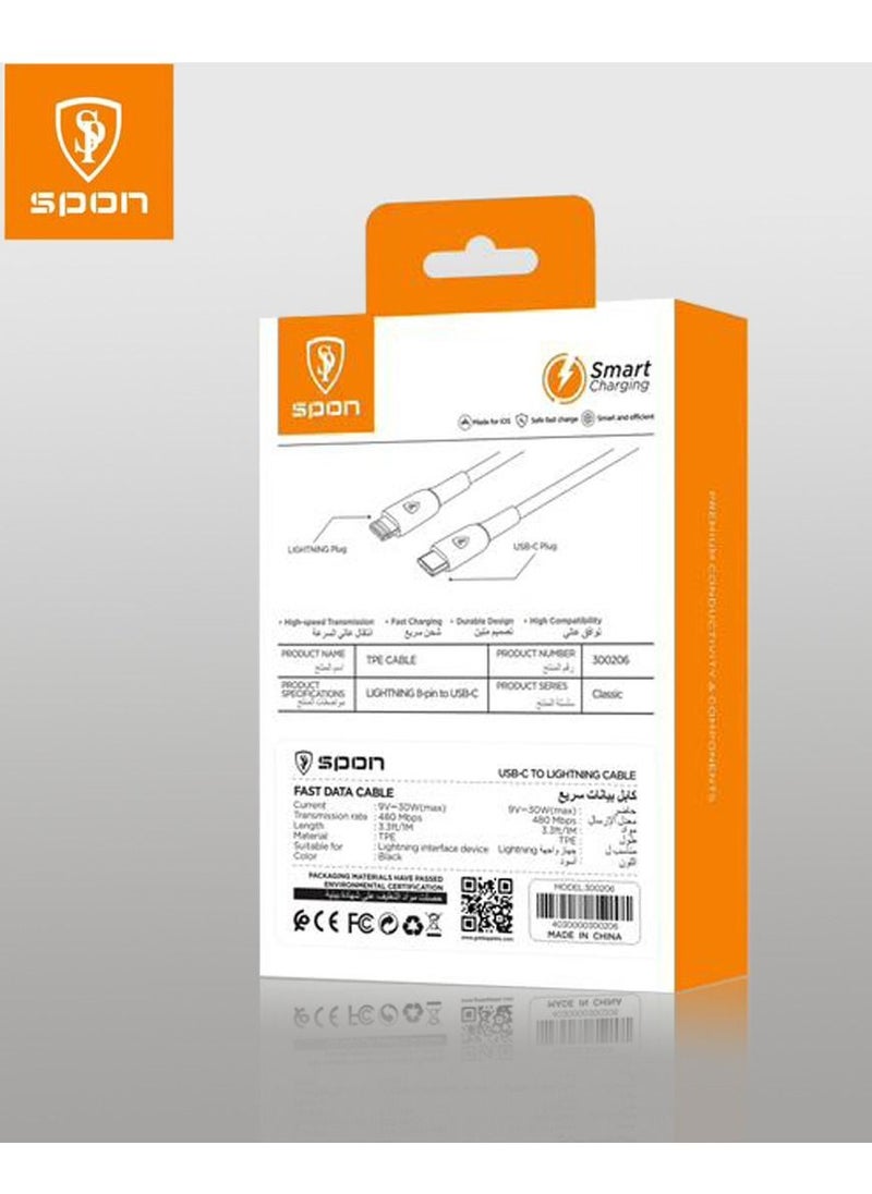 سبون كيبل شحن PD ايفون ضد القطع ماركة spon  - Image 4