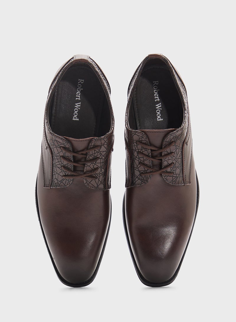 Robert Wood Genuine Leather Formal Lace Ups  - Image 4