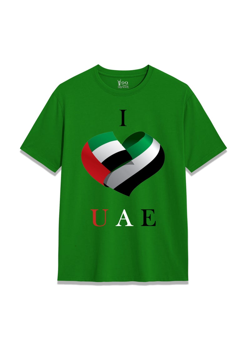 Yoo Street 52 Years Strong: UAE Flag Graphic T-Shirt for National Day