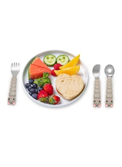 melii Utensil Set - Purple Cat And Grey Bulldog, 6 Pieces  - Image 4