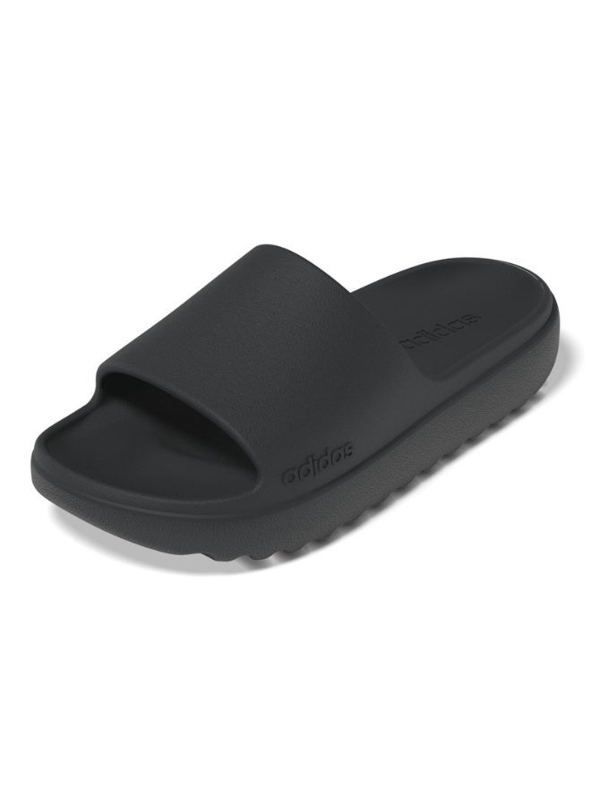 adidas صنادل رياضية أديليت لوميا يو للجنسين باللون الأسود - Image 3